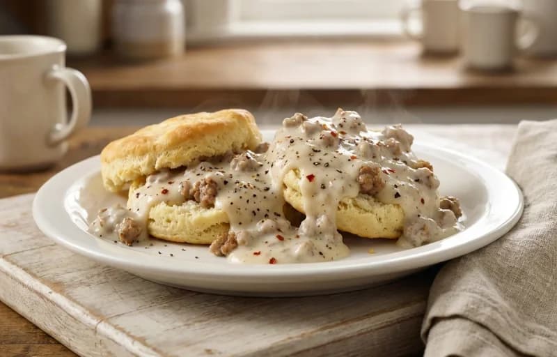 Biscuits and Sausage Gravy