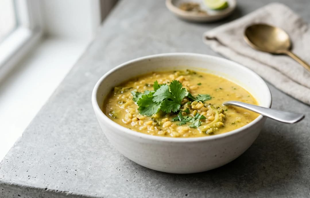 Bitter Gourd & Moong Dal Soup
