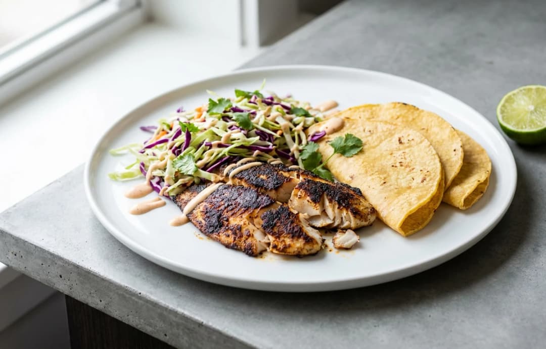 Blackened Tilapia Tacos