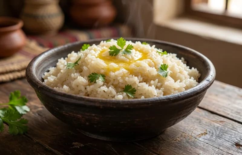 Naga Pork with Bamboo Shoot, Bora Saul and Bhoot Jolokia Achar - Recipe 2