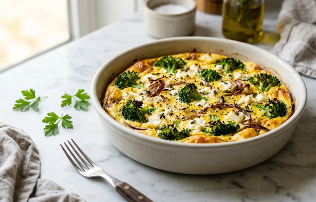 Broccoli & Feta Frittata