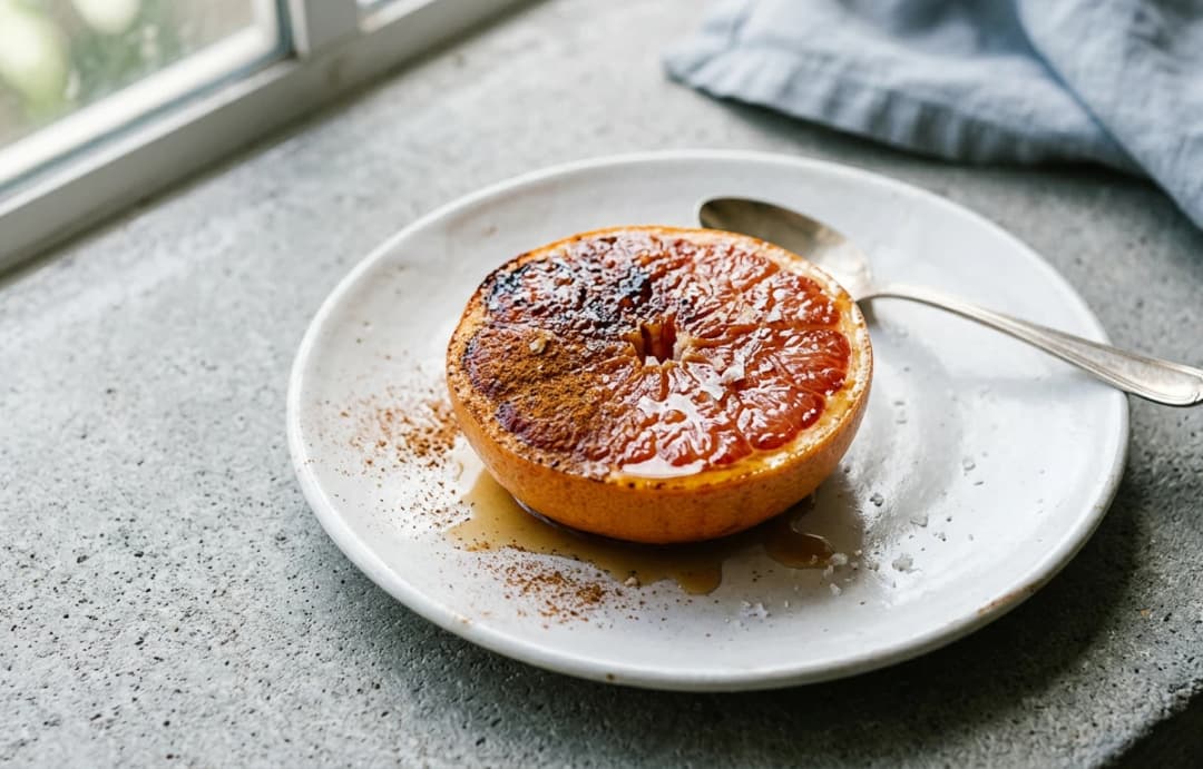 Broiled Cinnamon Grapefruit