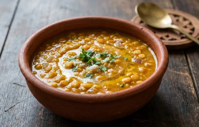 Puri with Buta Dali Tarkari - Recipe 2