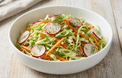 Cabbage and Radish Slaw
