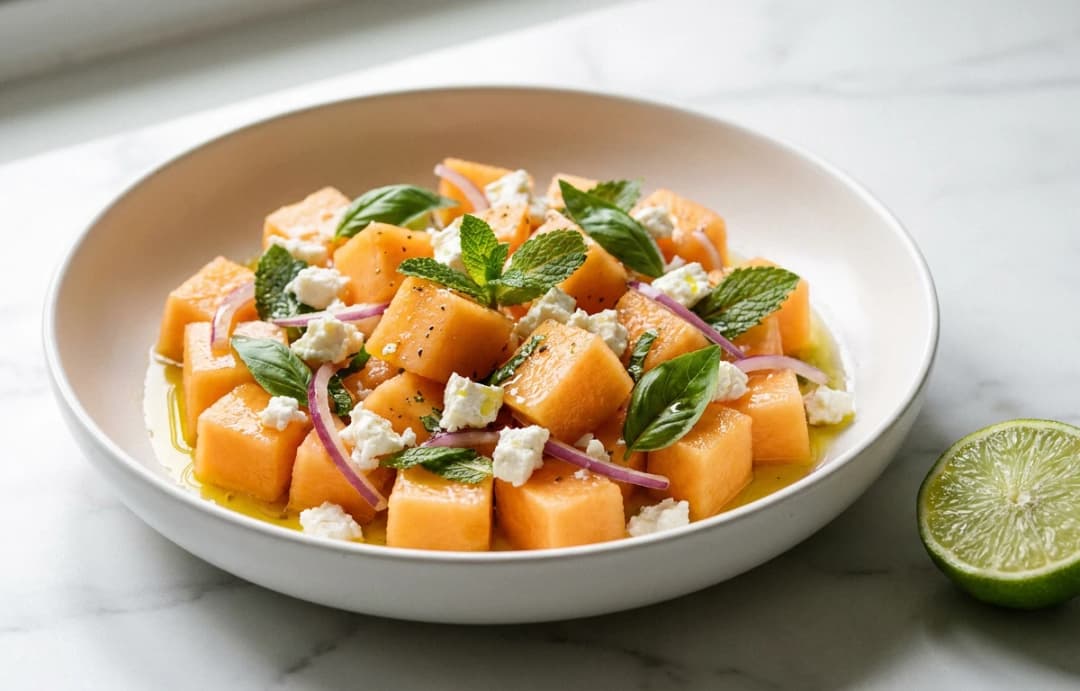 Cantaloupe & Feta Salad