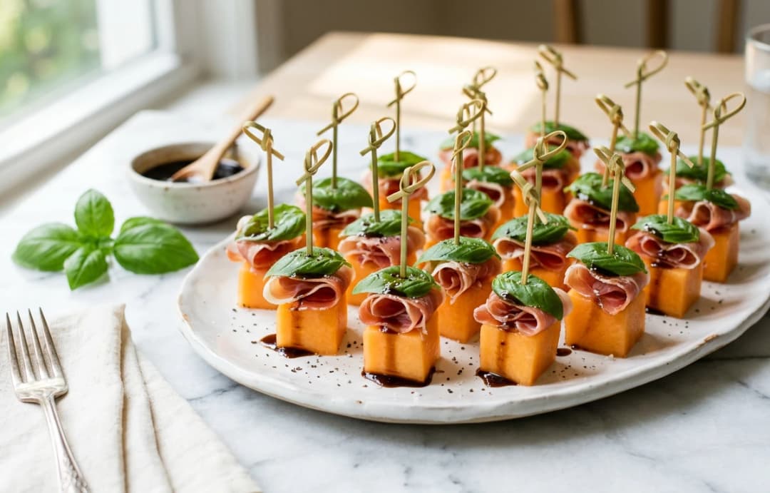 Cantaloupe & Prosciutto Bites