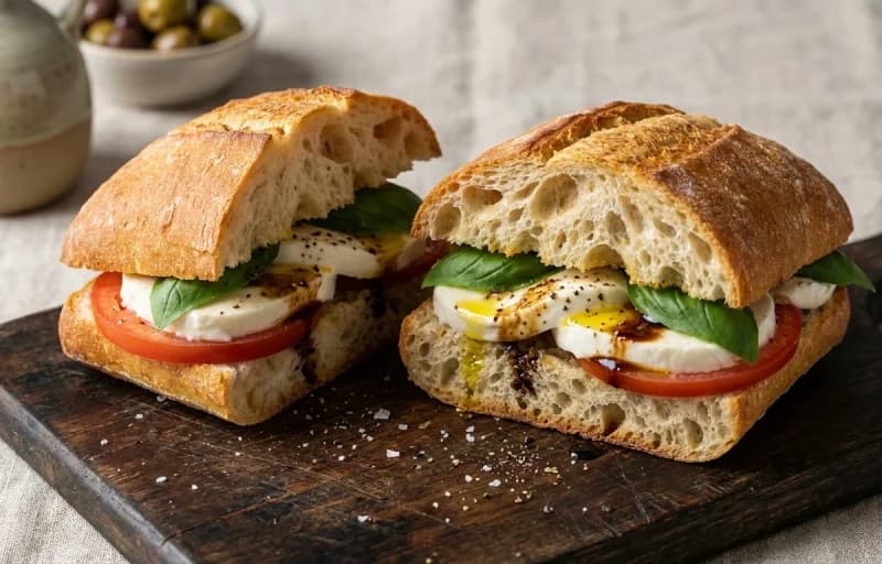 Caprese Ciabatta Sandwich