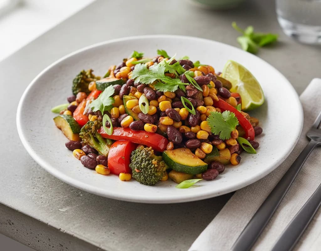 Vegetarian Black Bean Stir-fry