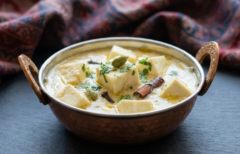 Chaman Kaliya, Steamed Basmati Rice and Dahi - Recipe 1