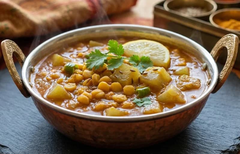 Chana Dal Lauki with Jonna Rotte - Recipe 1