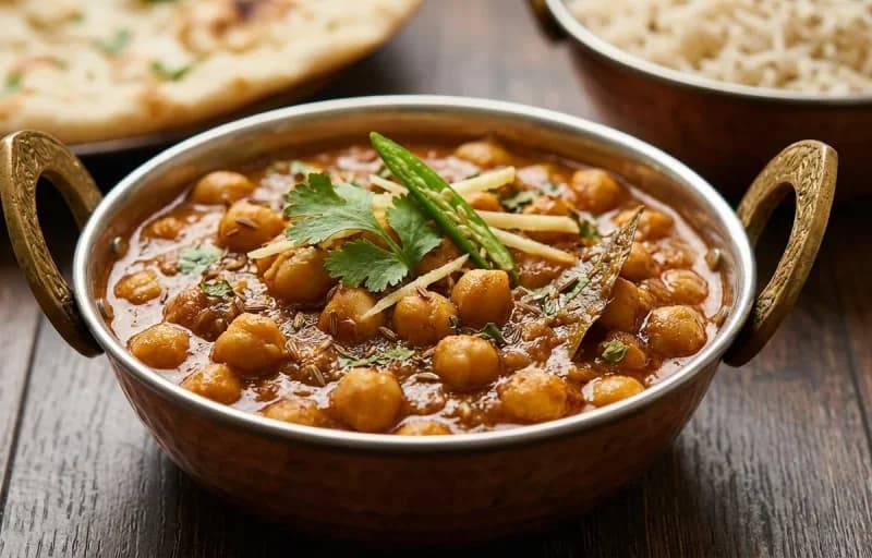 Chana Masala with Bhature - Recipe 1