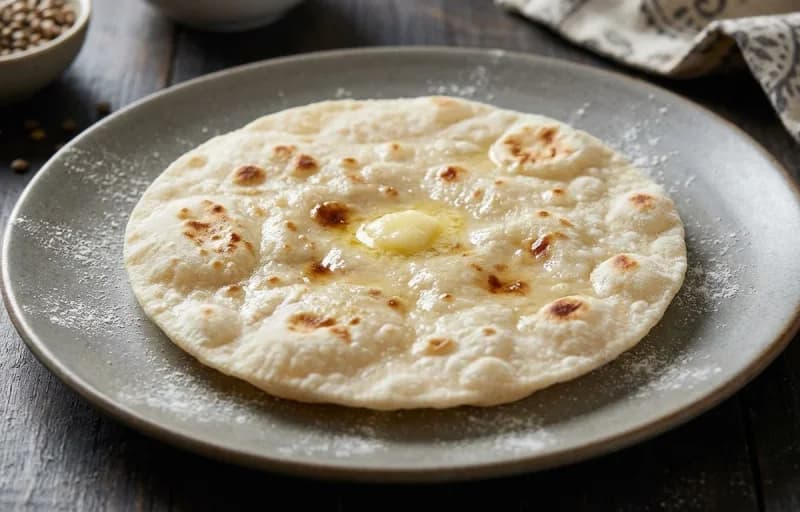 Chawal Atta Roti, Tomato Chutney and Anda Bhurji - Recipe 1