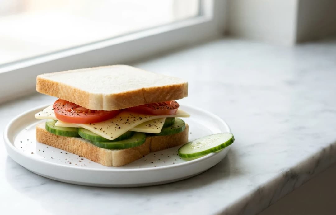 Cheese Cucumber Sandwich