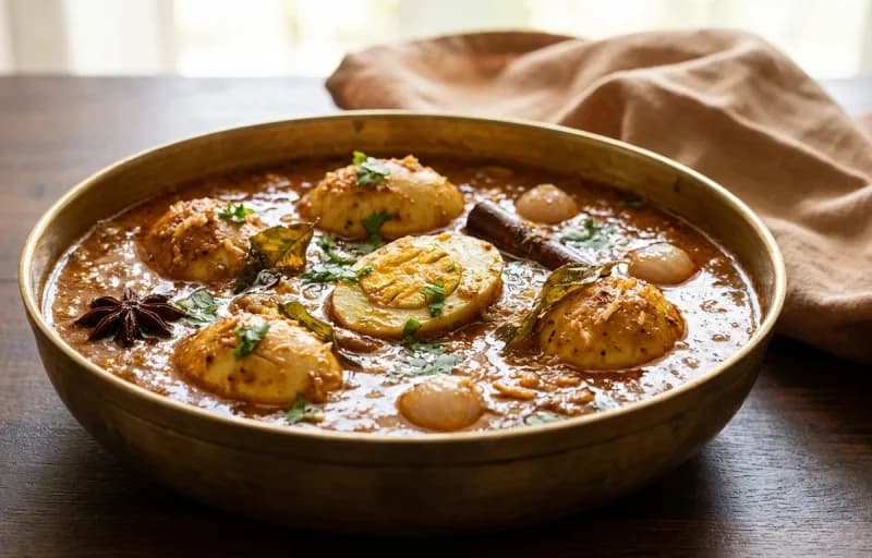 Kerala Appam with Chettinad Egg Kuzhambu - Recipe 2