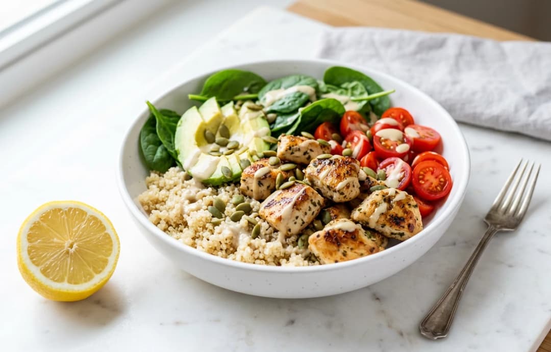 Chicken & Avocado Quinoa Bowl