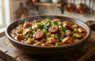 Chicken and Andouille Sausage Gumbo