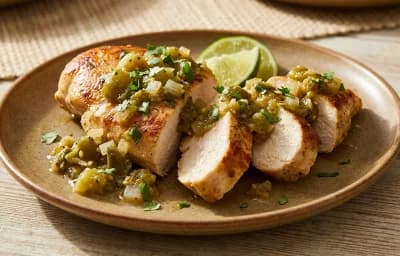 Chicken Breast with Green Chile Salsa