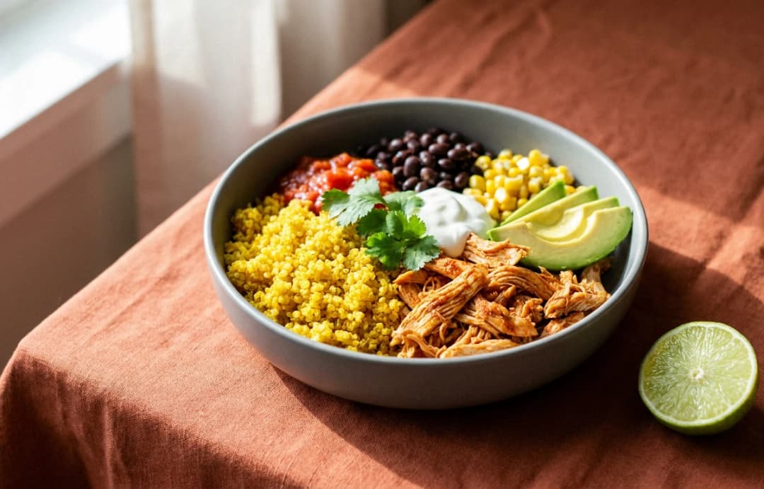 Chicken Burrito Quinoa Bowl