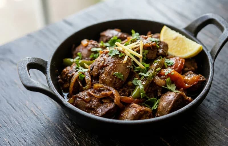 Chicken Kaleji Fry with Ladi Pav - Recipe 1