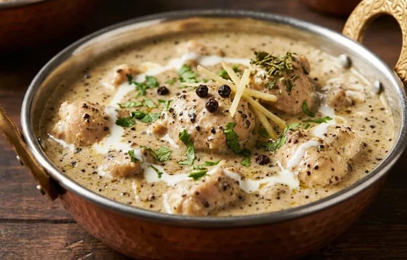 Chicken Kali Mirch with Butter Naan - Recipe 1