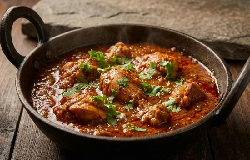 Chicken Kolhapuri with Jowar Bhakri - Recipe 1