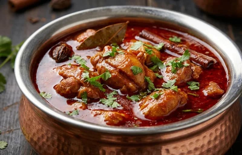Chicken Rogan Josh with Steamed Basmati Rice - Recipe 1