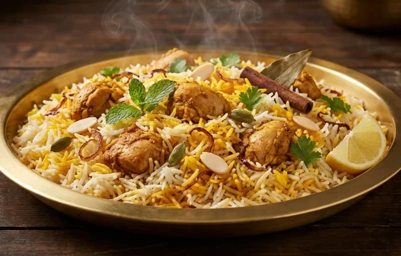 Chicken Sofiyani Biryani with Tomato Chutney - Recipe 1