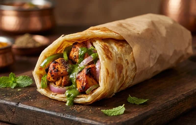 Chicken Tikka Kathi Roll