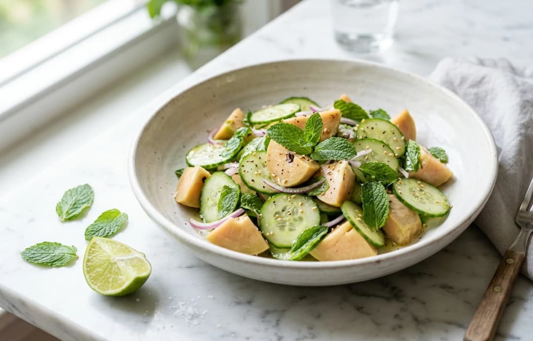 Chikoo & Cucumber Salad
