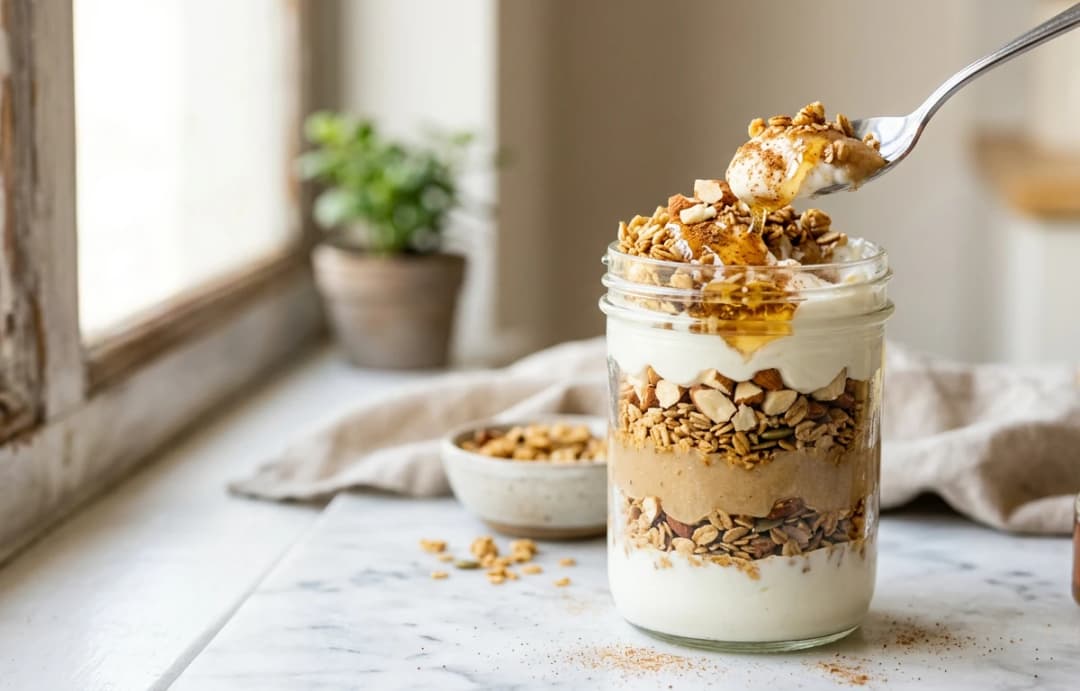 Chikoo & Yogurt Parfait