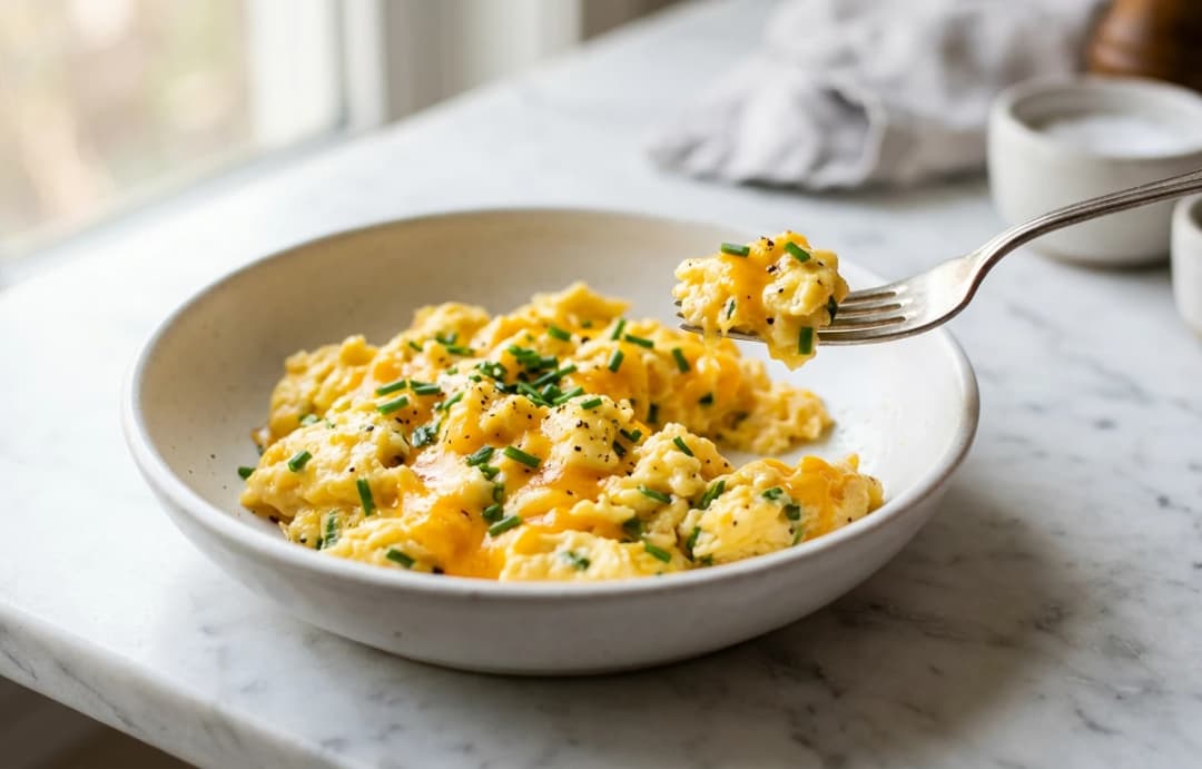 Chive & Cheddar Scrambled Eggs
