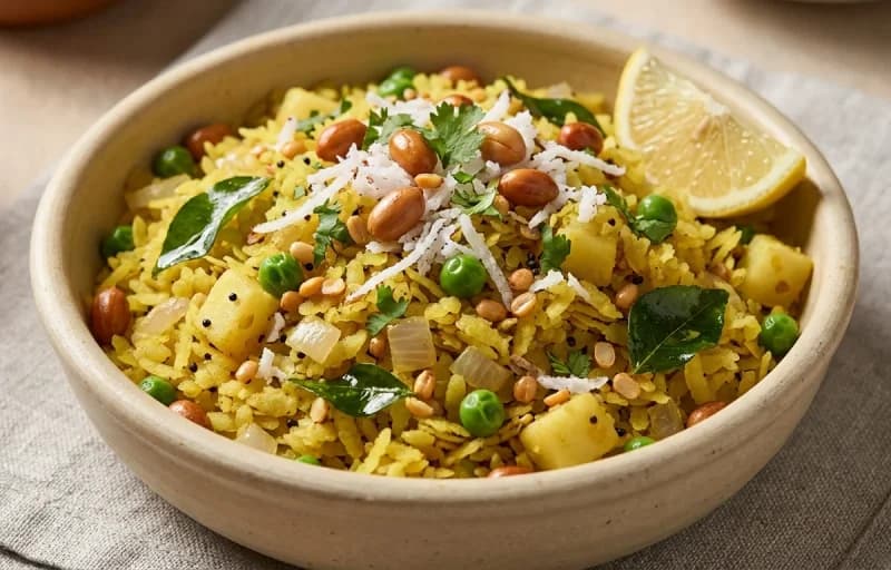 Chuda Upma with Fried Egg - Recipe 1