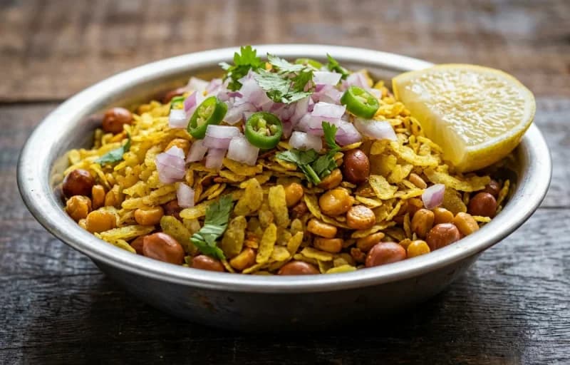 Kala Chana Ghugni with Chura Bhuja - Recipe 2