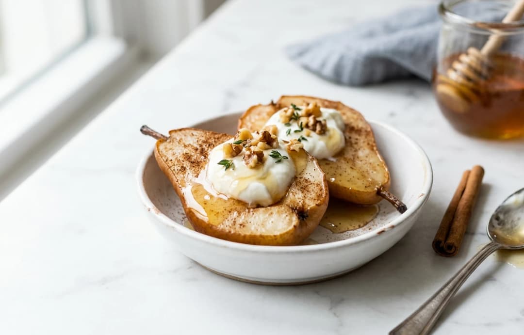 Cinnamon Baked Pears