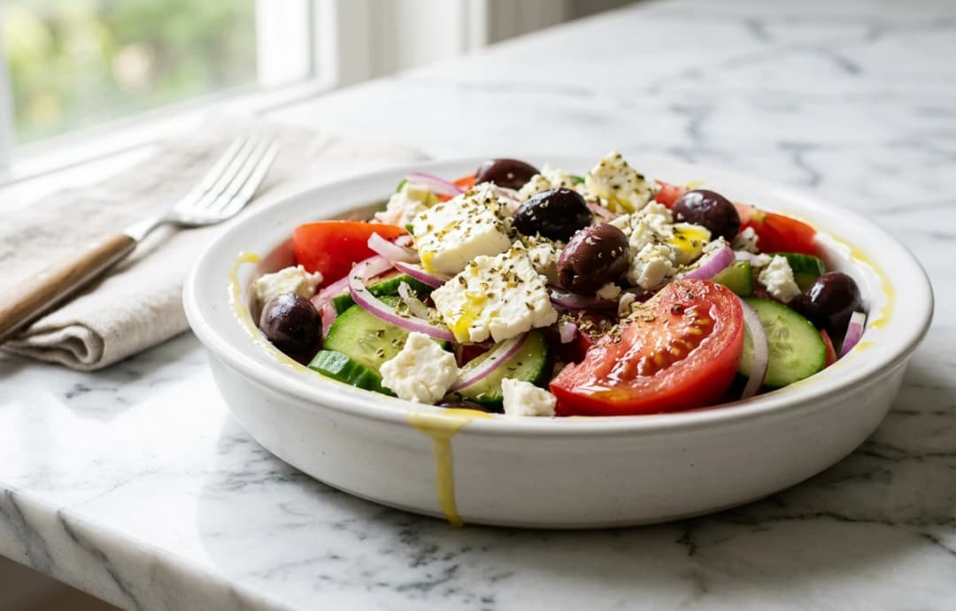 Classic Greek Salad with Feta
