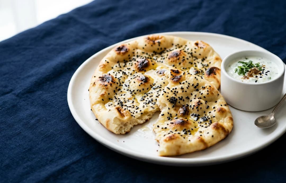 Classic Kalonji (Nigella) Naan