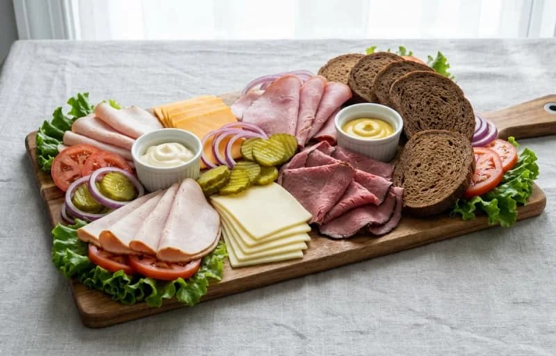 Potato Salad, Cold Cut Platter and Dill Pickles - Recipe 2