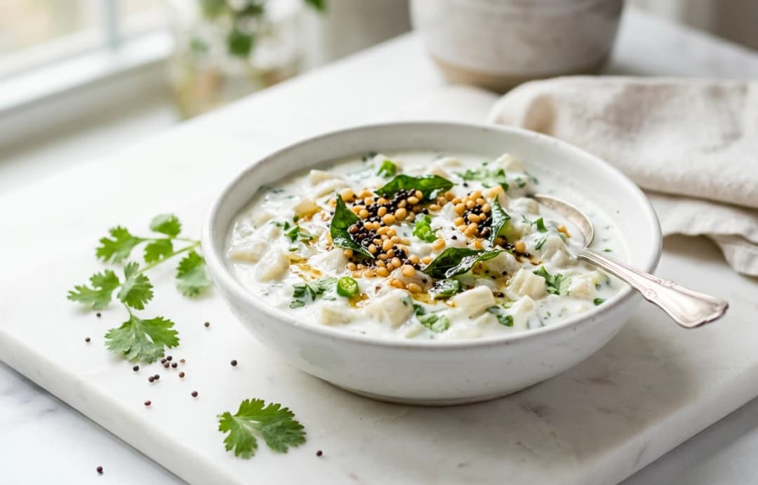 Cooling Banana Stem Raita