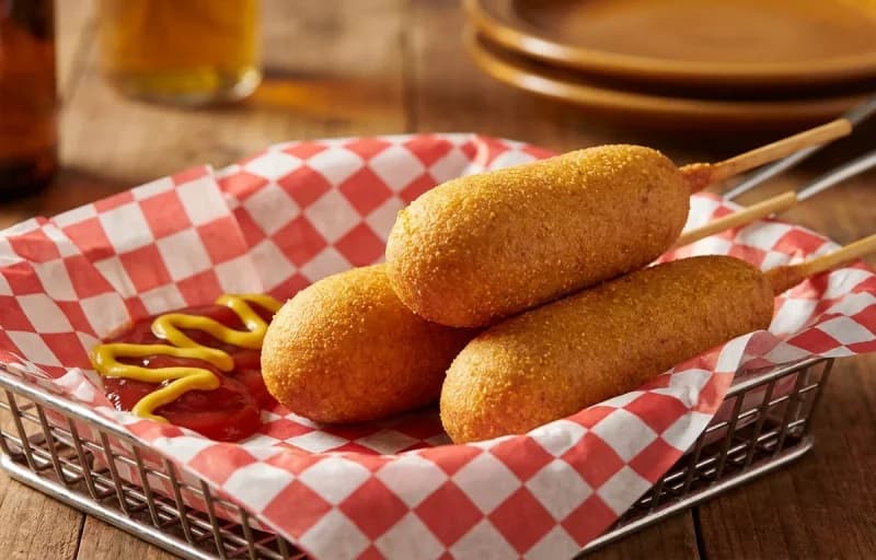 Corn Dogs with Baked Macaroni and Cheese - Recipe 1