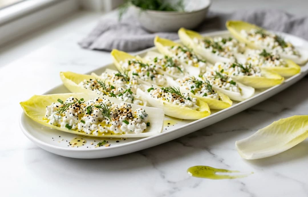 Cottage Cheese & Herb Endive Boats