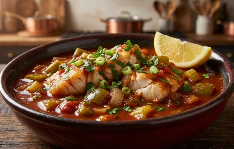 Courtbouillon, Steamed Basmati Rice and French Bread - Recipe 1