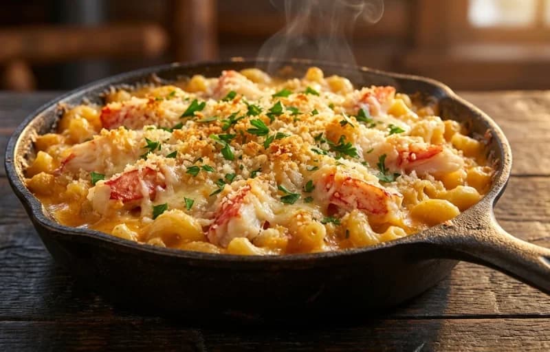 Crab Mac and Cheese with Green Salad - Recipe 1