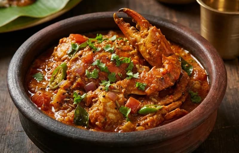 Crab Masala with Ghee Rice - Recipe 1
