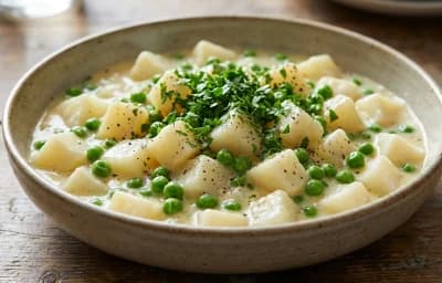 Creamed Peas and Potatoes