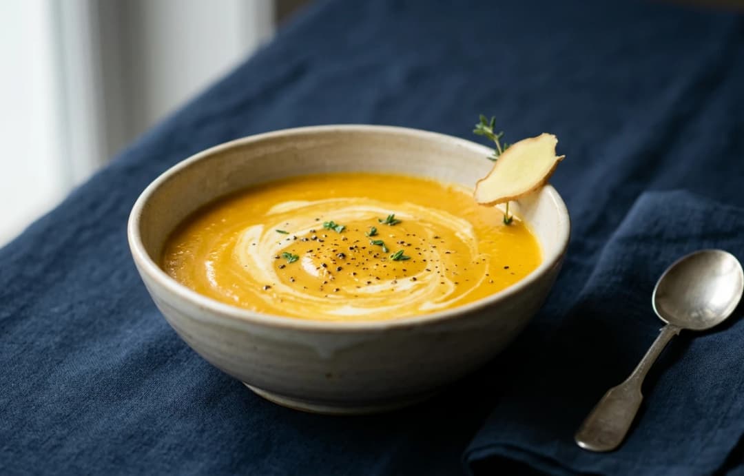 Creamy Carrot & Ginger Soup