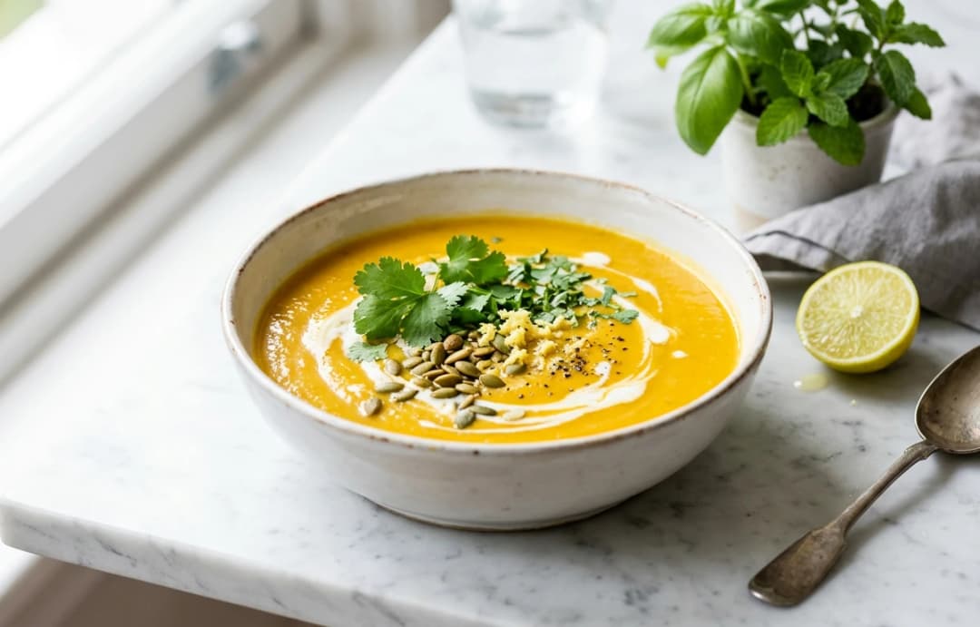 Creamy Ginger Yam Soup