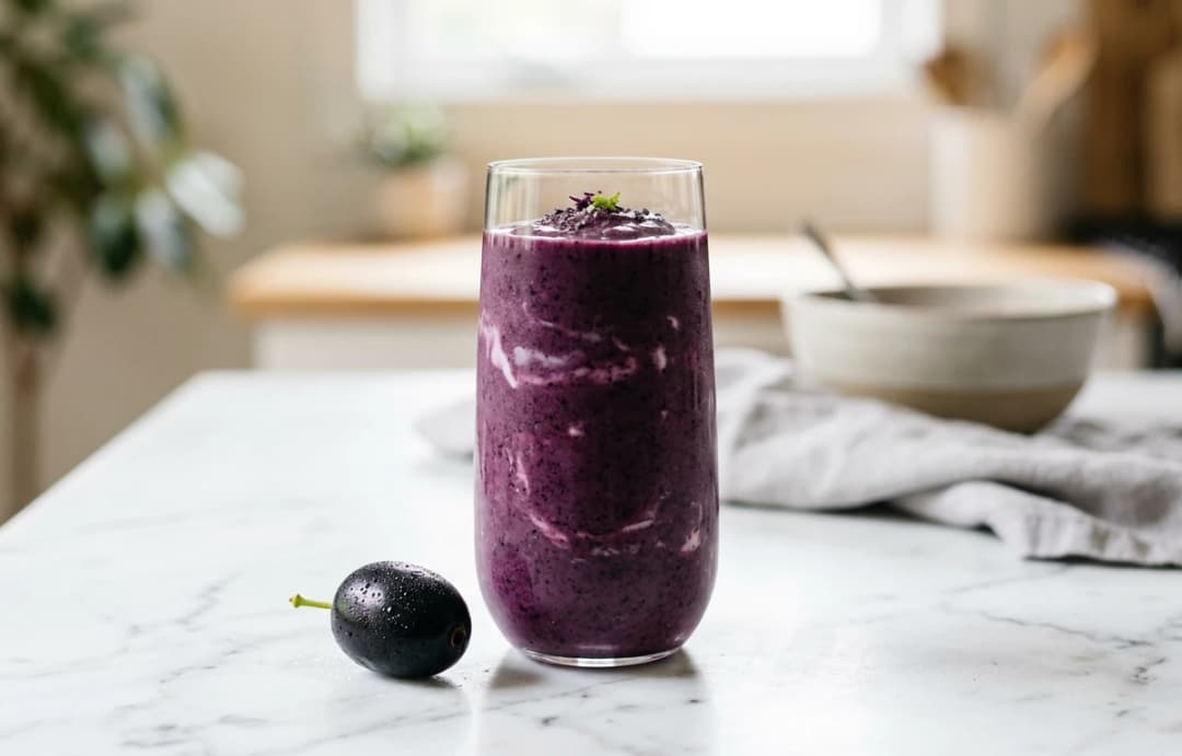 Creamy Jamun Smoothie