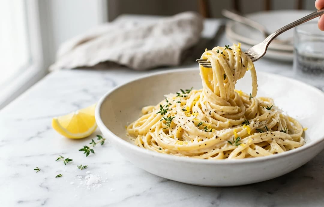 Creamy Lemon & Thyme Pasta