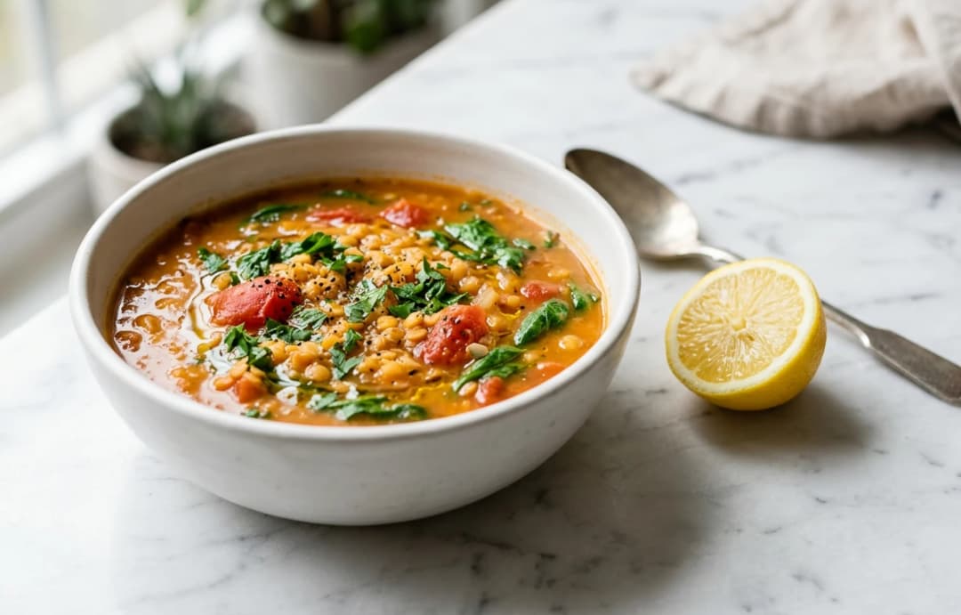 Creamy Lentil & Veggie Soup
