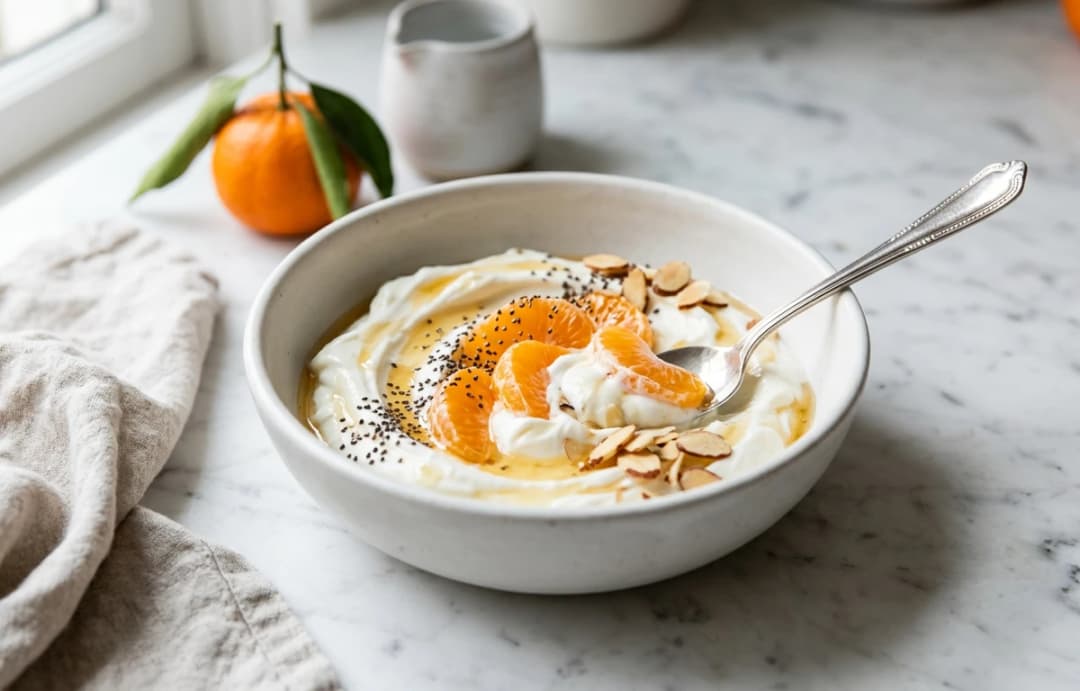 Creamy Tangerine & Yogurt Bowl